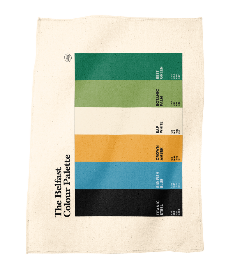 The Belfast Colour Palette Tea Towel