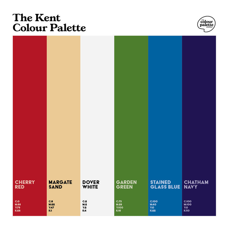 The Kent Colour Palette Cotton Tote Bag