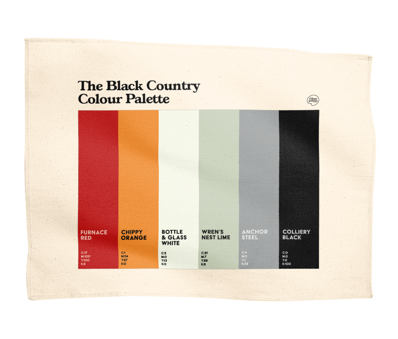 The Black Country Colour Palette Tea Towel