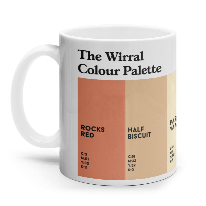 The Wirral Colour Palette 11oz Mug