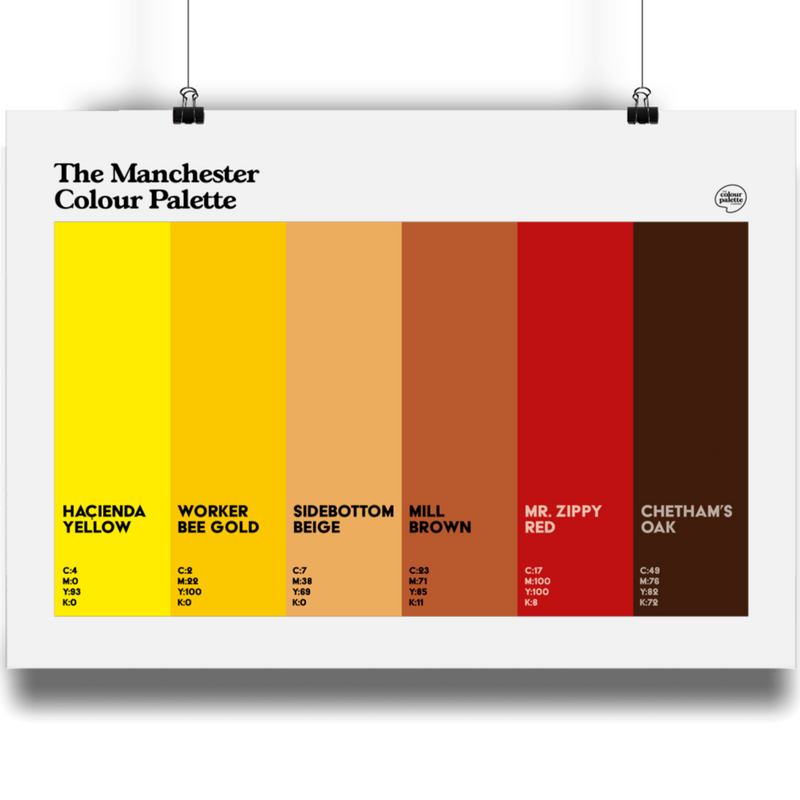 Colours of Manchester on the Manchester Colour Palette