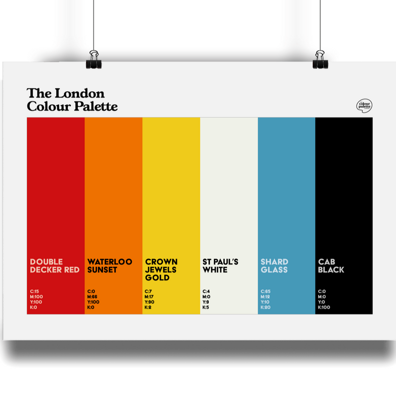 The London Colour Palette Art Print