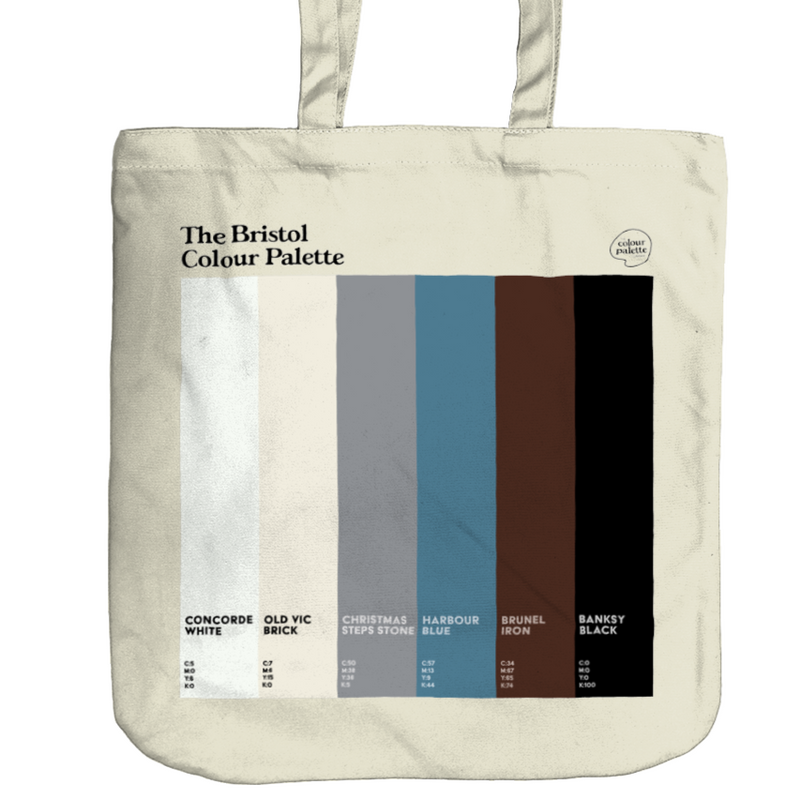 The Bristol Colour Palette organic cotton bag