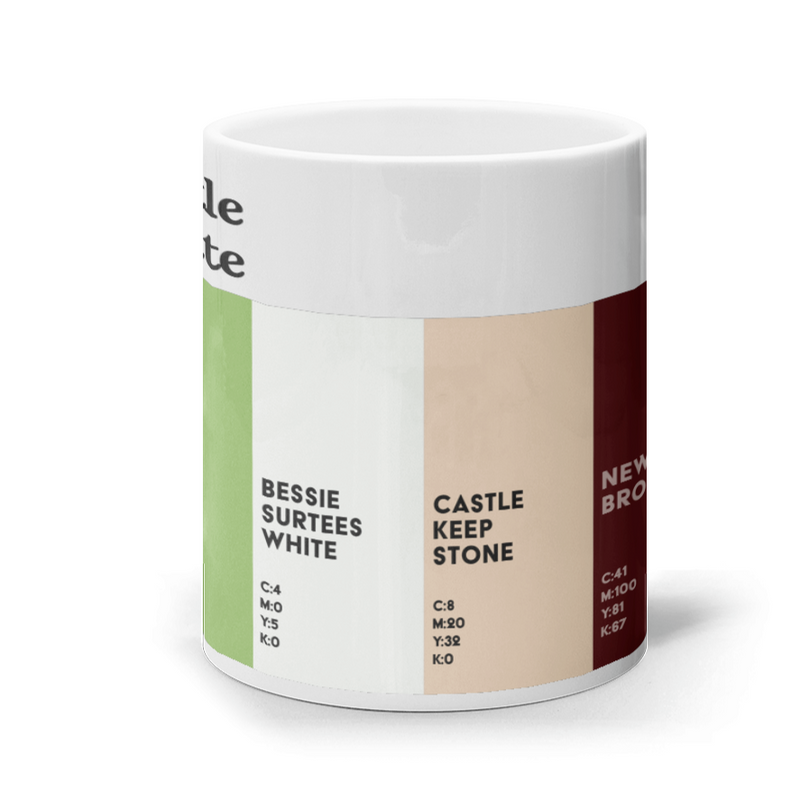 The Newcastle Colour Palette ceramic mug