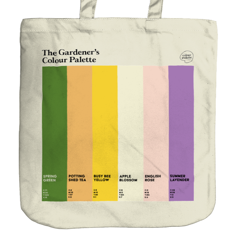 Gardening gift Garden Colour Palette tote bag