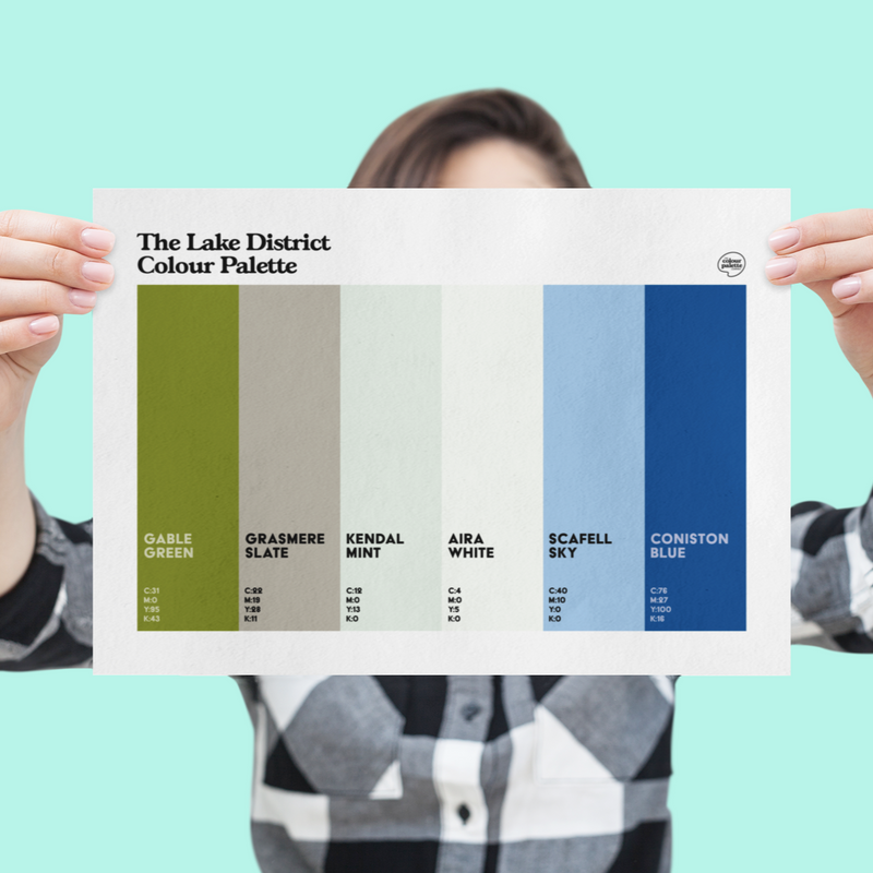 The Lake District Colour Palette Print