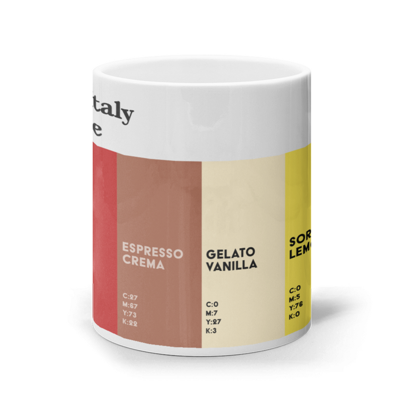 The Taste of Italy Colour Palette mug