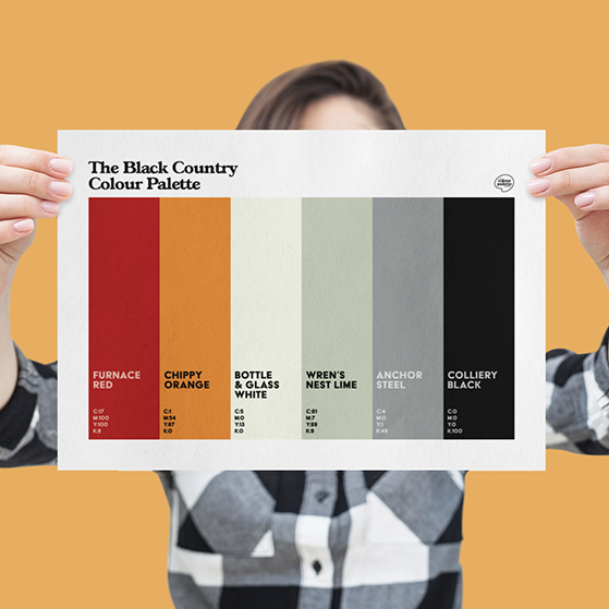 The Black Country Colour Palette Art Print