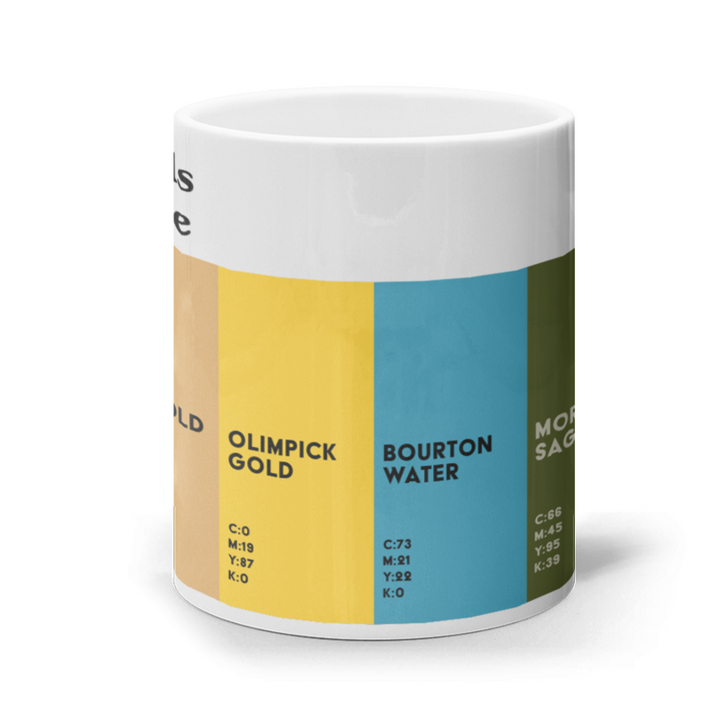 The Cotswolds Colour Palette mug