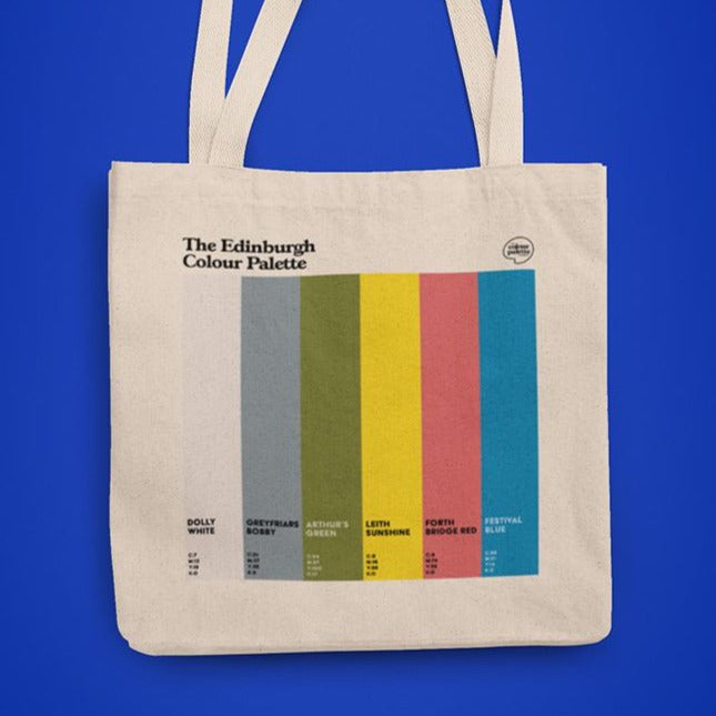 The Edinburgh Colour Palette Heavyweight Tote Bag