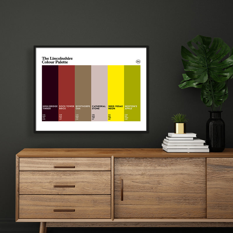 The Lincolnshire Colour Palette Poster Print