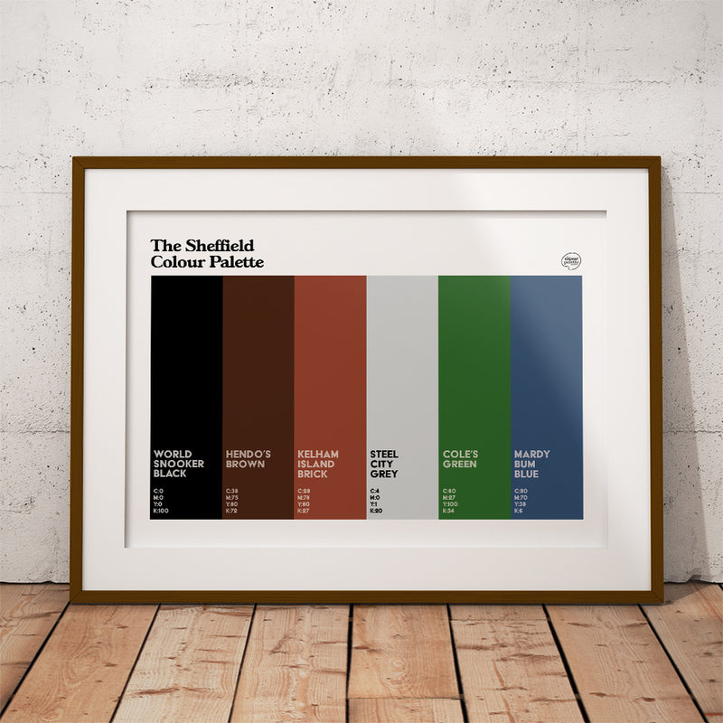 The Sheffield Colour Palette Art Print