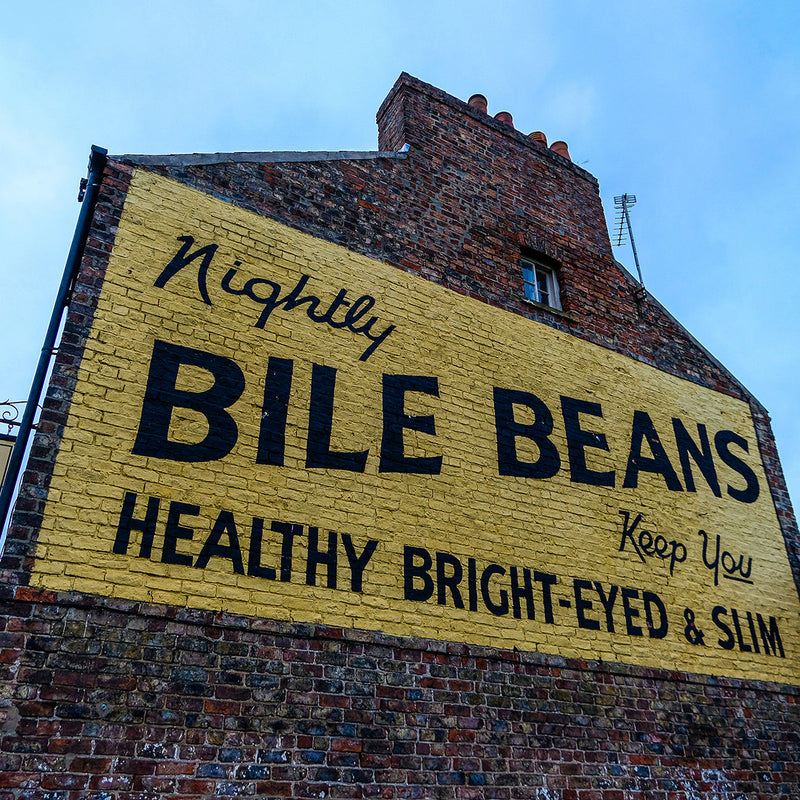 The Bile Beans sign in York
