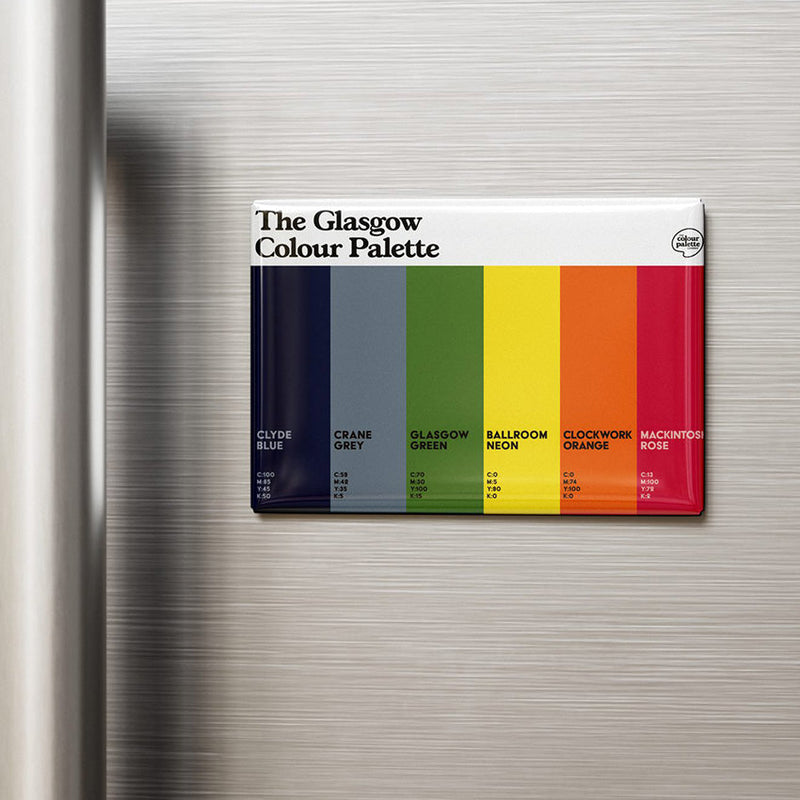 The Glasgow Colour Palette Fridge Magnet