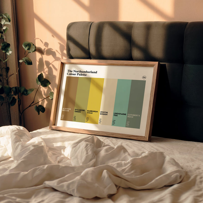 The Northumberland Colour Palette Framed Wall Art