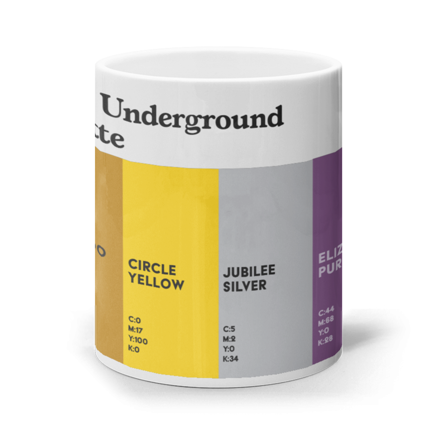 London Underground Colours Mug