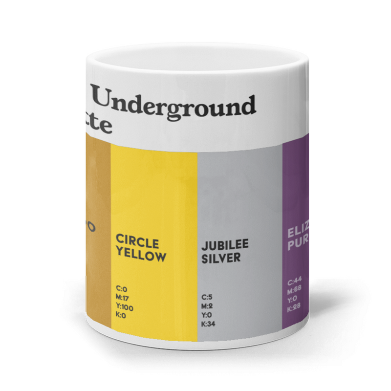 London Underground Colours Mug