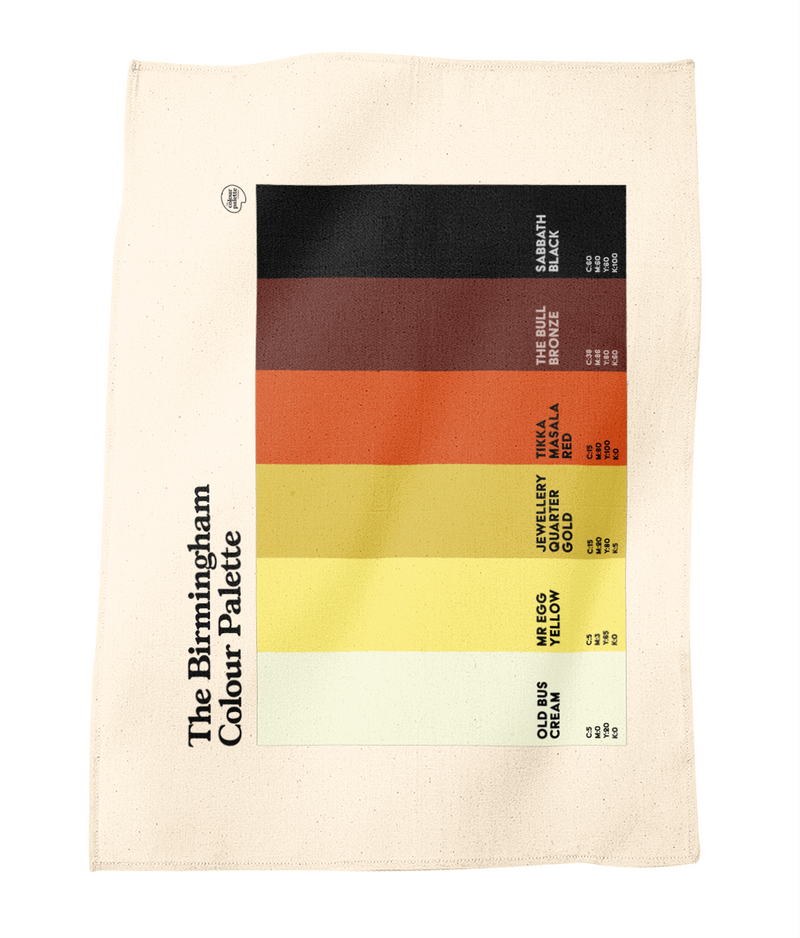 The Birmingham Colour Palette Tea Towel