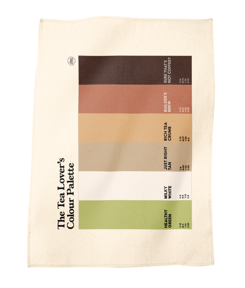 Tea Colours Tea Towel