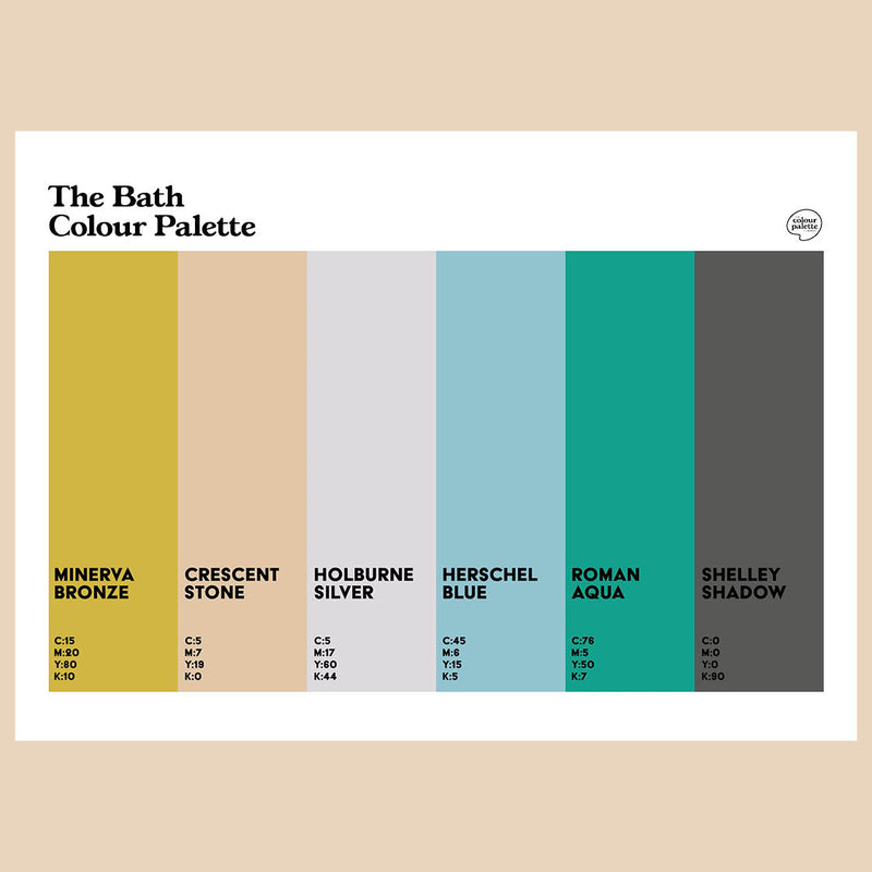 The Bath Colour Palette art print