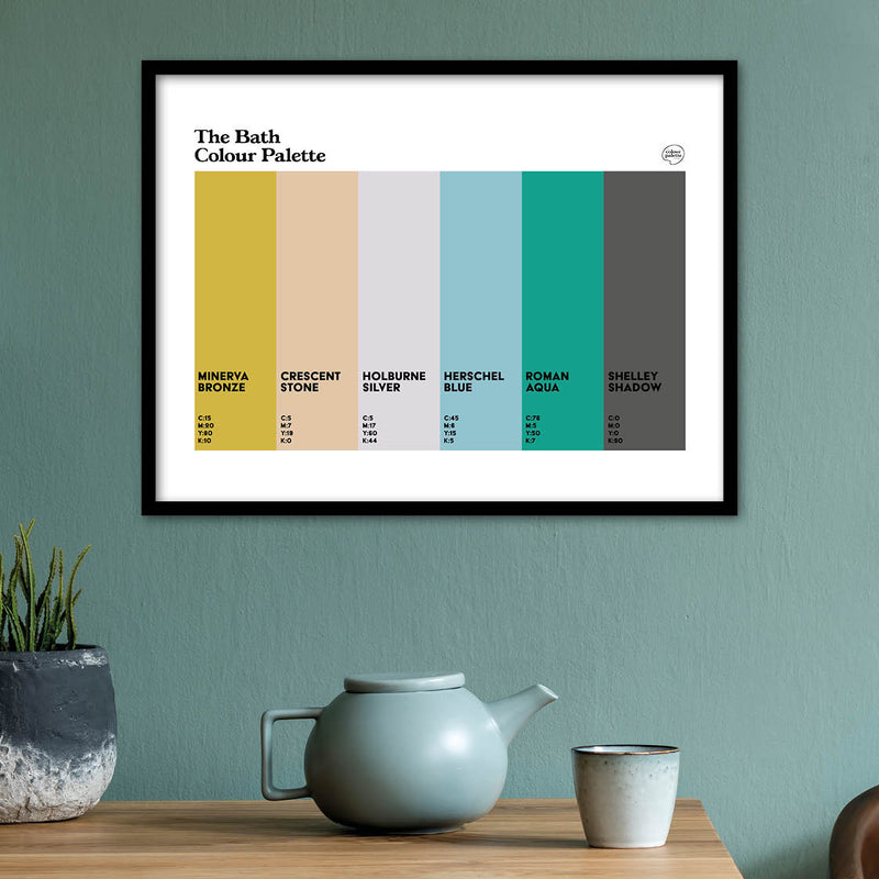 The Bath Colour Palette art print