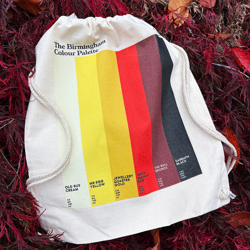 Birmingham Colour Palette Drawstring Bag