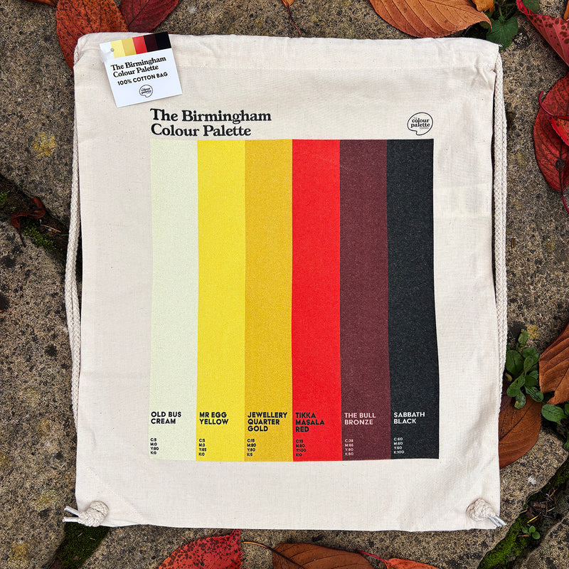 Birmingham Colour Palette Drawstring Bag
