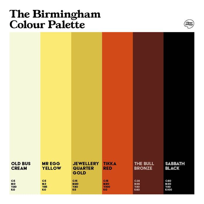 The Birmingham Colour Palette design