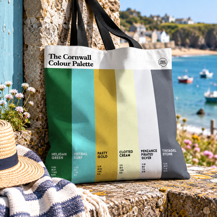 Cornwall Colour Palette tote bag