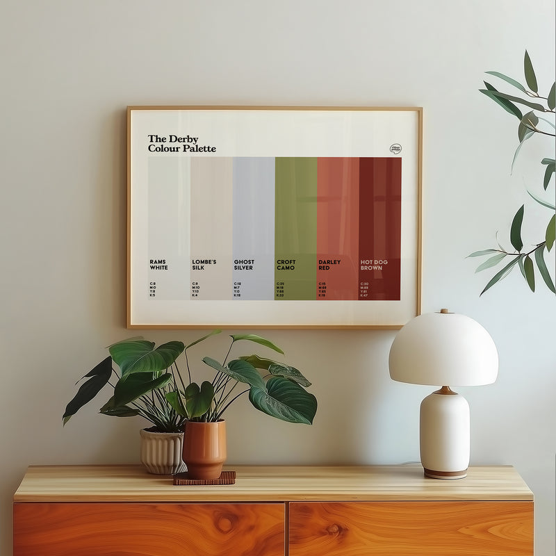 The Derby Colour Palette Art Print