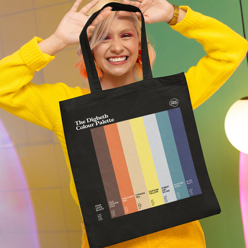 The Digbeth Colour Palette heavyweight cotton tote bag