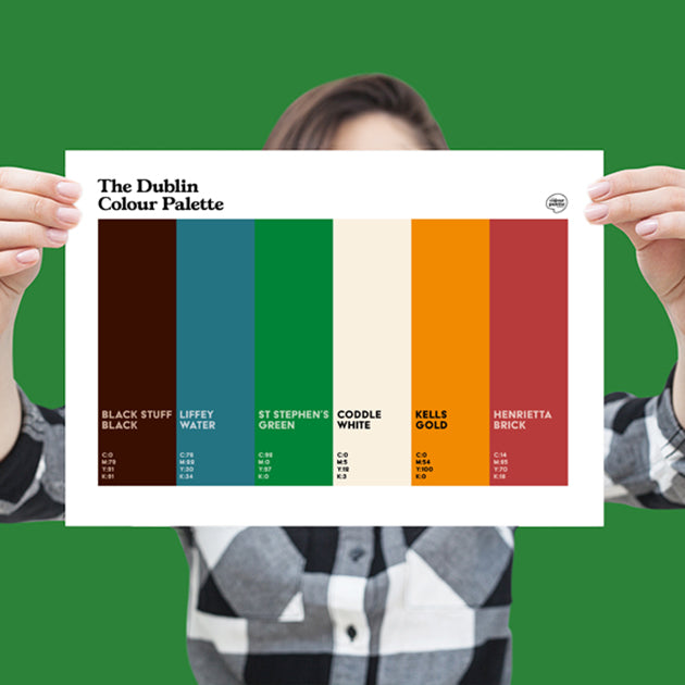The Dublin Colour Palette art poster print