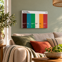 The colours of Dublin on canvas wall art – The Dublin Colour Palette