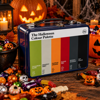 Halloween Colour Palette metal lunch box