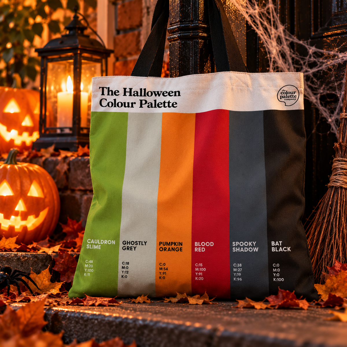 The Halloween Colour Palette tote bag