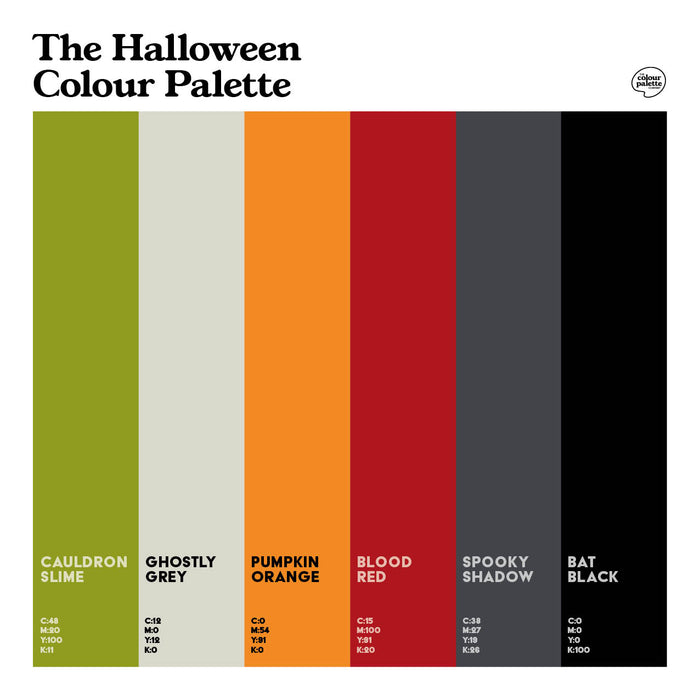 The Halloween Colour Palette design