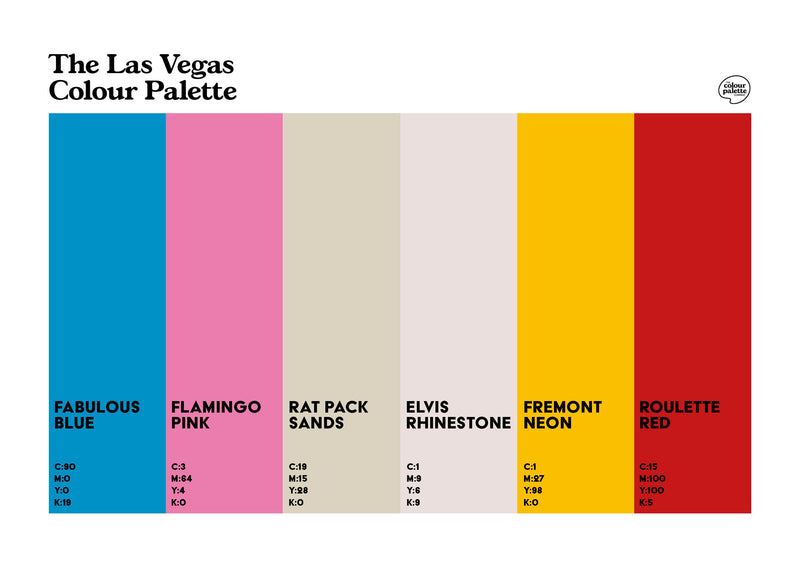 The Las Vegas Colour Palette Poster Print