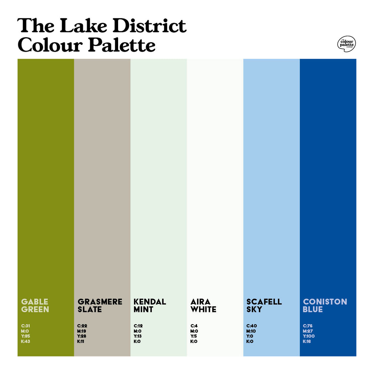 The Lake District Colour Palette Design