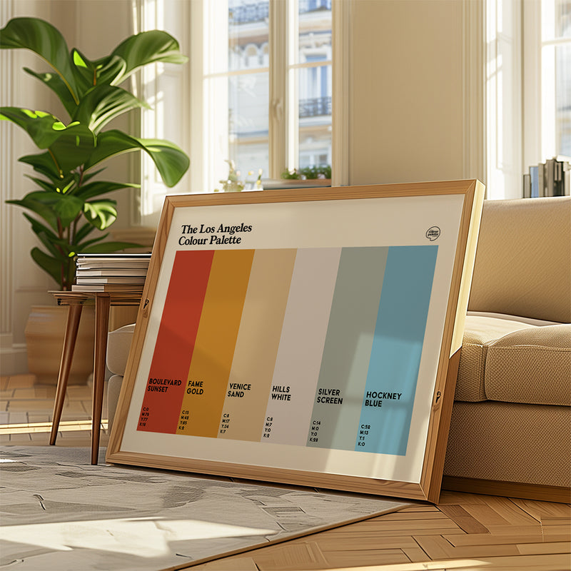 The Los Angeles Colour Palette Wall Art Print