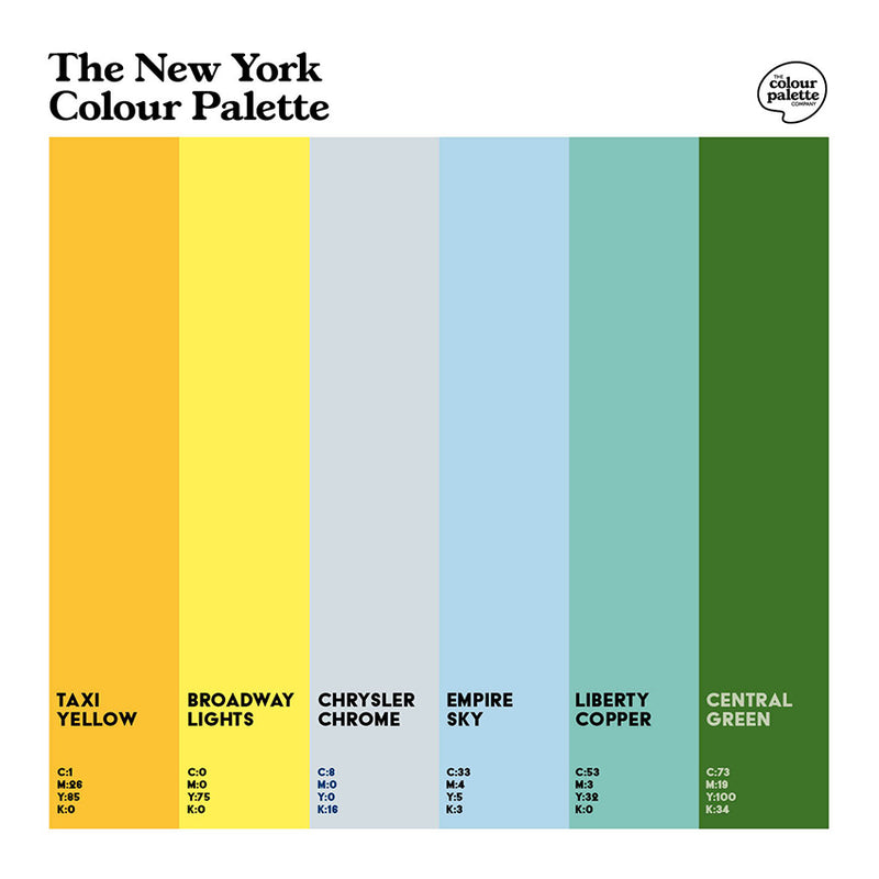 The New York Colour Palette Cotton Kitchen Towel