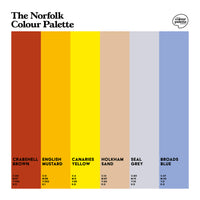 The Norfolk Colour Palette Design featuring the colours of Norfolk