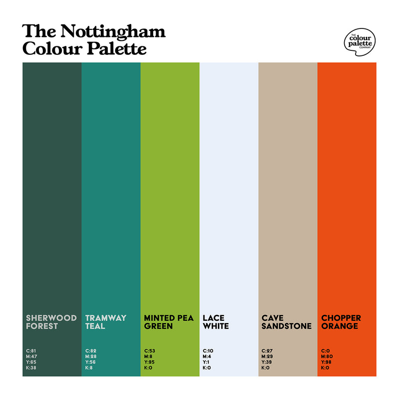 The Nottingham Colour Palette