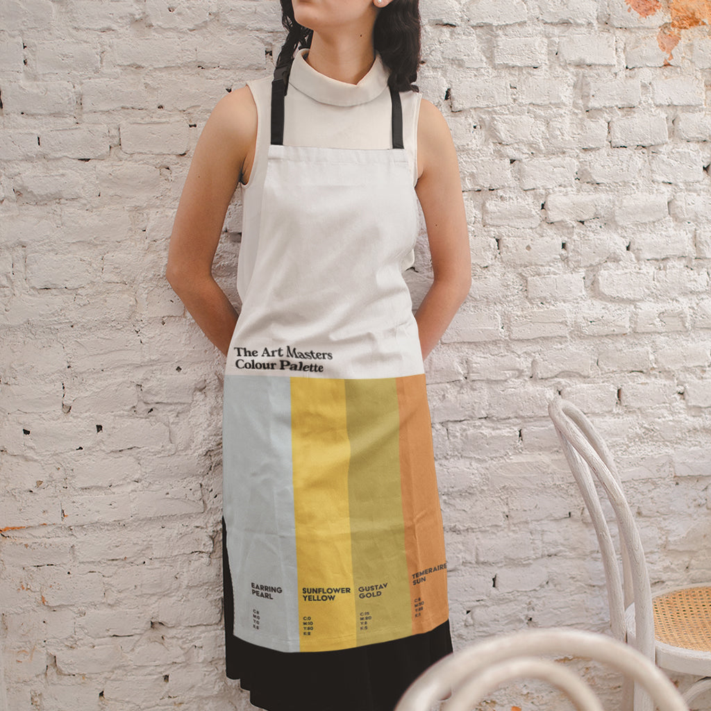 Art masterpieces apron from The Colour Palette Company