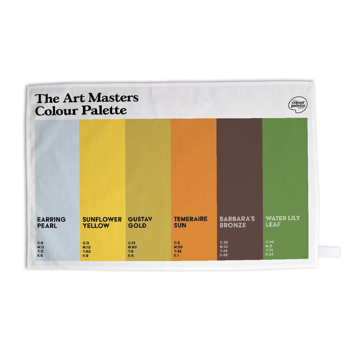 The Art Masters Colour Palette Tea Towel