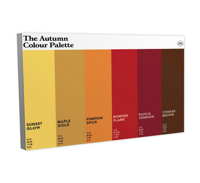 The Autumn Colour Palette Canvas