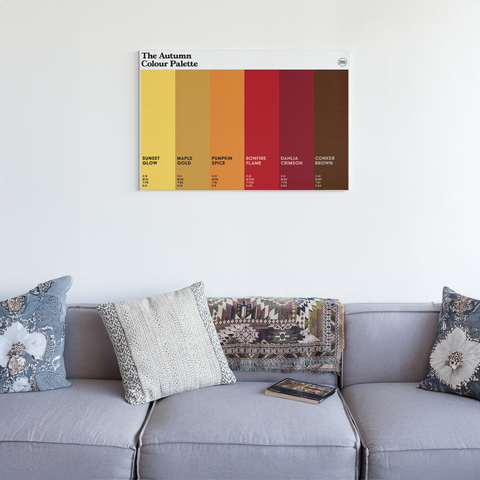The Autumn Colour Palette Canvas
