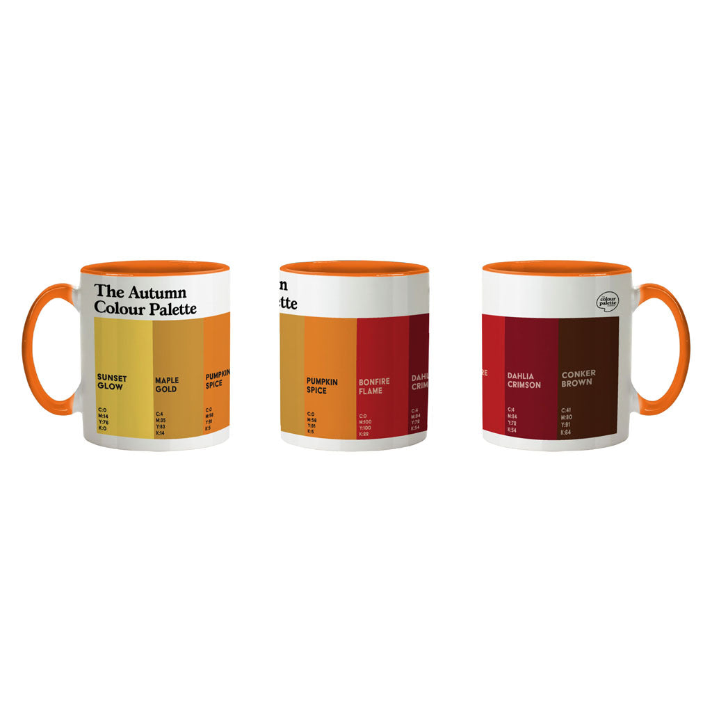 The Autumn Colour Palette Porcelain Mug
