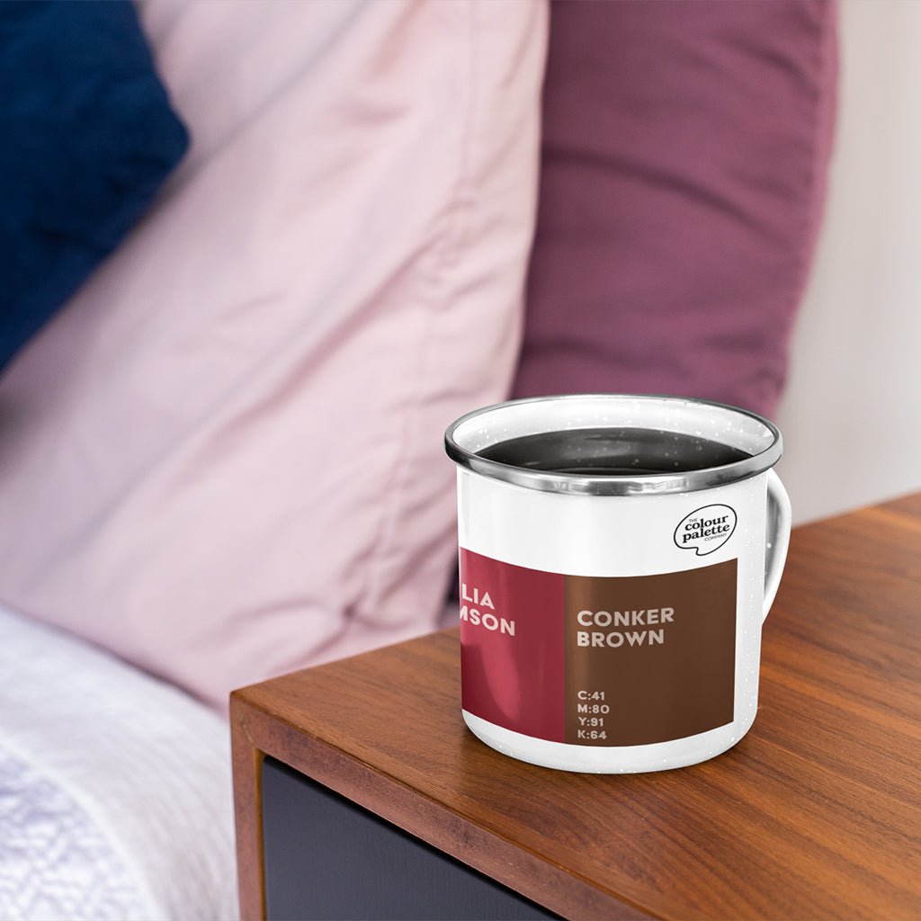 Autumn Colour Palette enamel mug