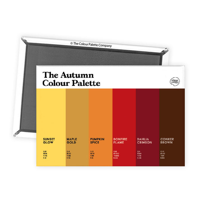 colours of autumn fridge magnet