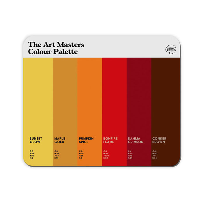 The Autumn Colour Palette Mouse Mat
